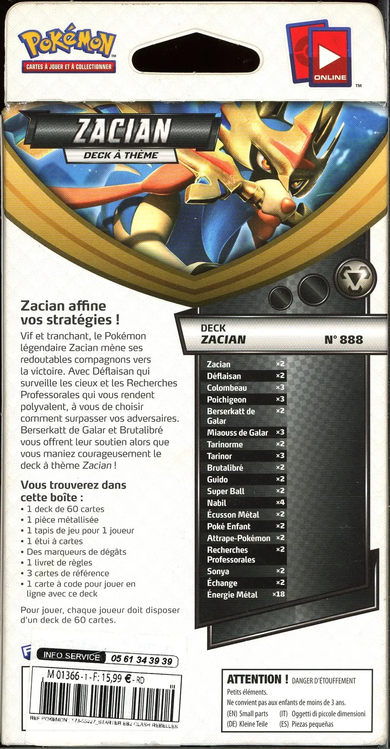 Deck à Thème Zacian