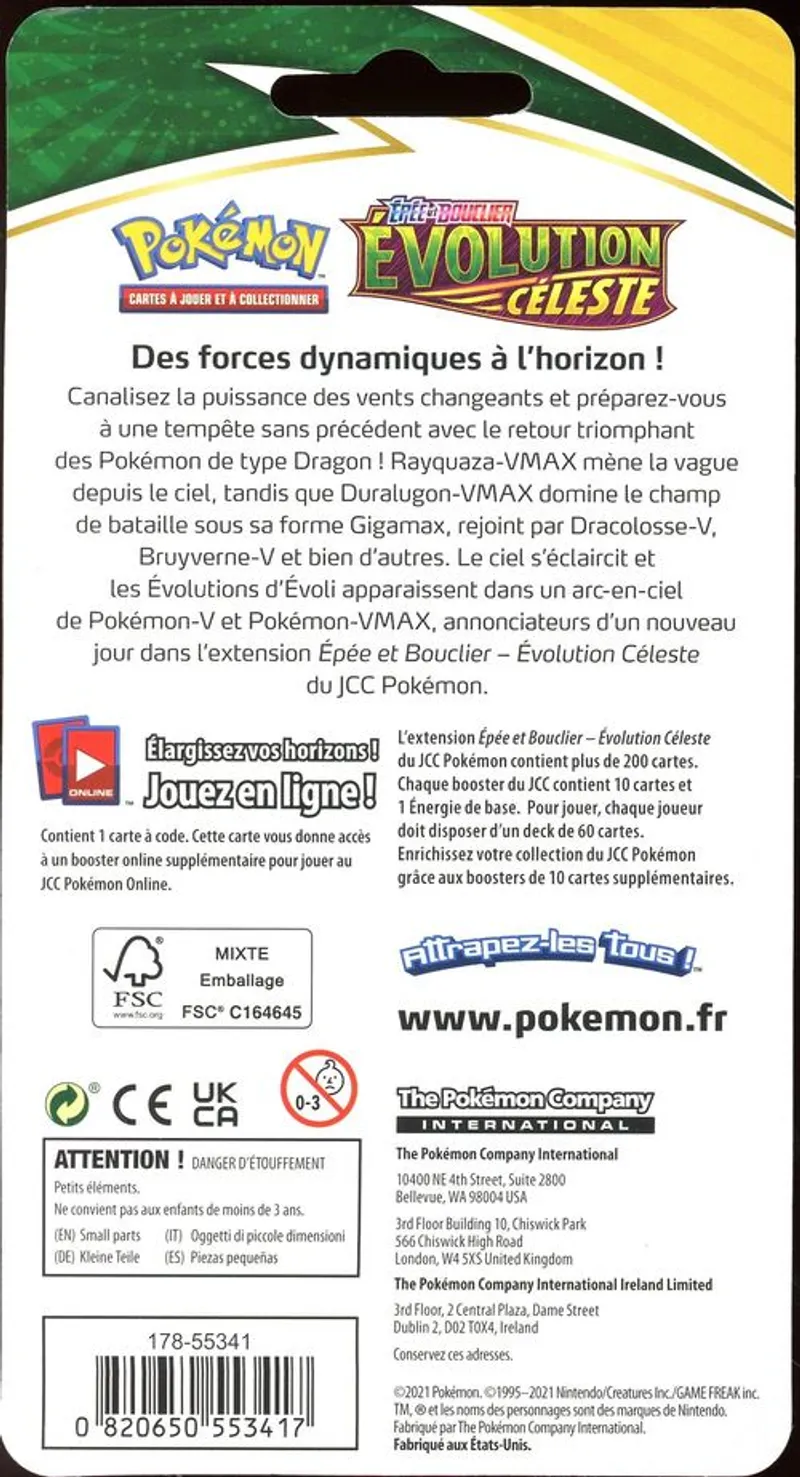 Booster Blister EB7 Evolution Céleste