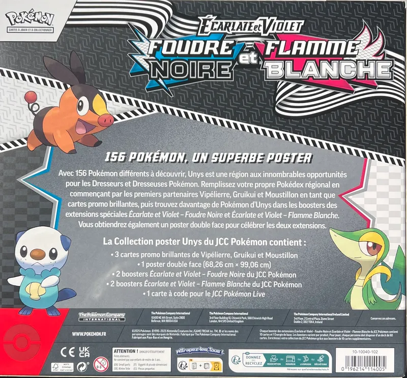 Coffret Collection Poster EV10.5 Foudre Noire et Flamme Blanche