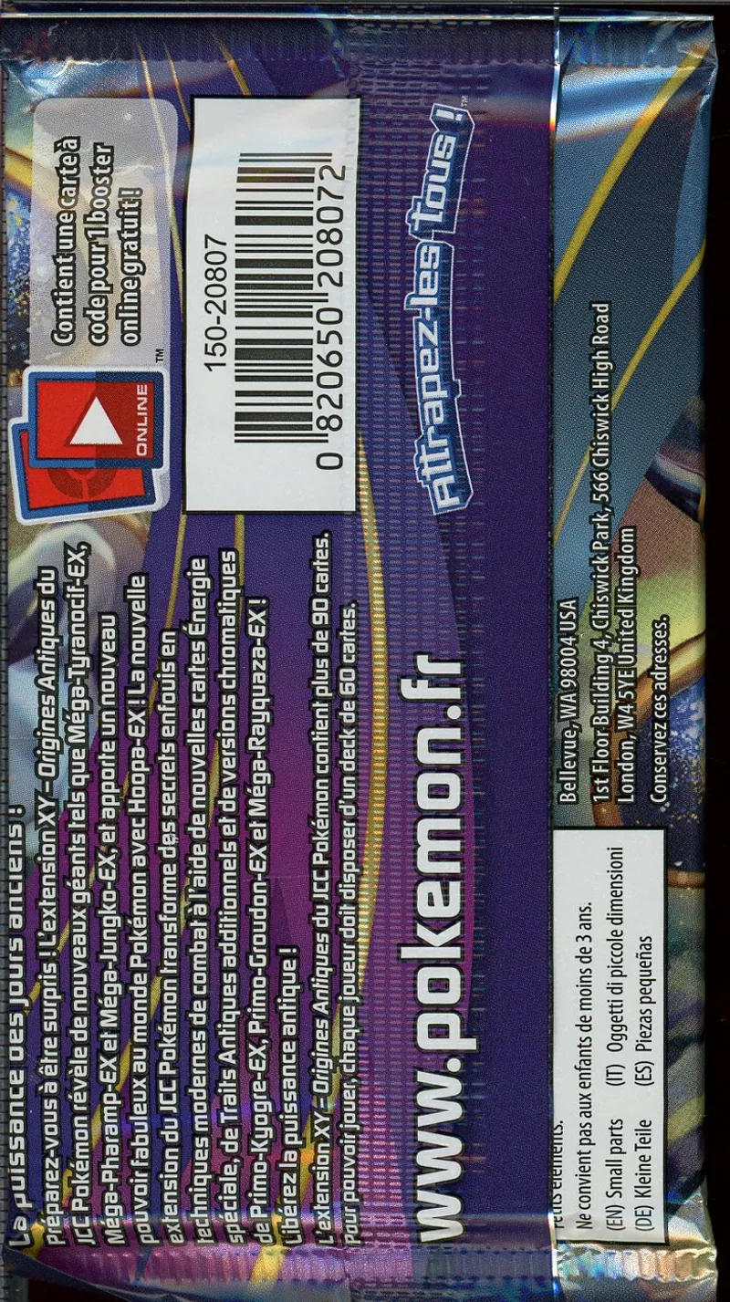 Booster XY Origines Antiques