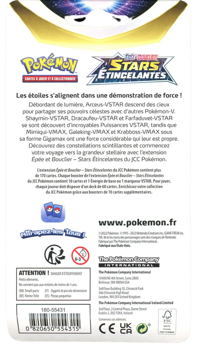 Booster Blister EB9 Stars Etincelantes