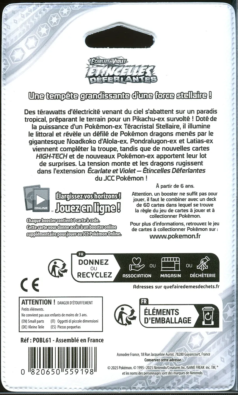 Booster Blister EV8 Etincelles Déferlantes