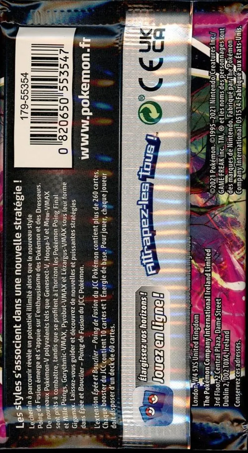 Booster EB8 Poing de Fusion