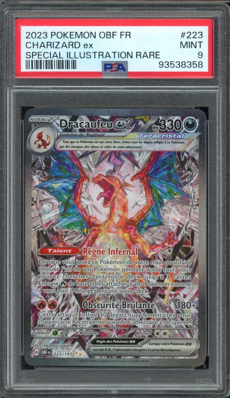 PSA 9 Dracaufeu Ex