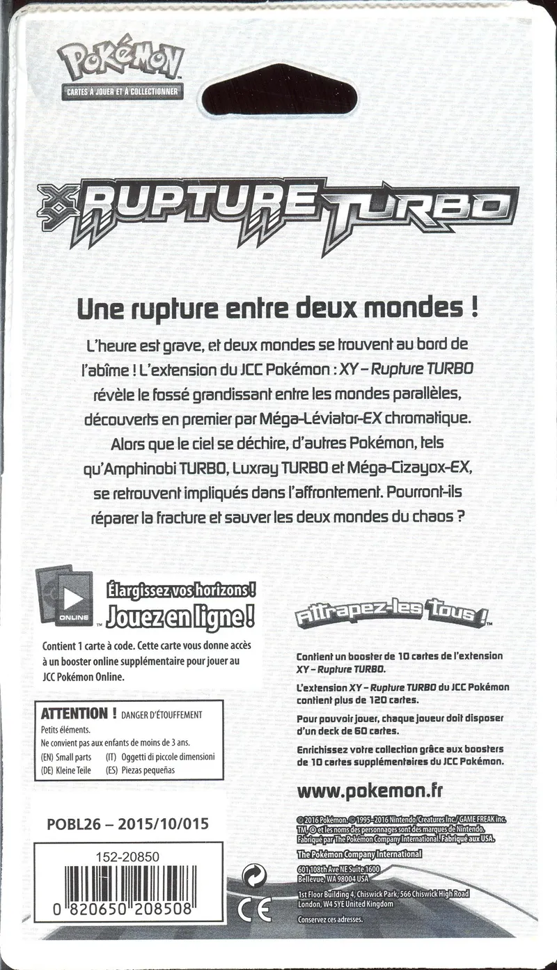 Booster Blister XY Rupture Turbo