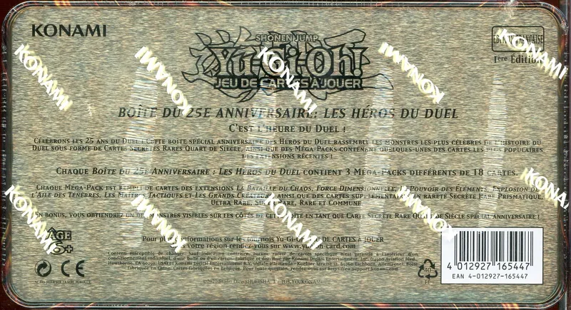 Boite du 25e Anniversaire Les Héros du Duel