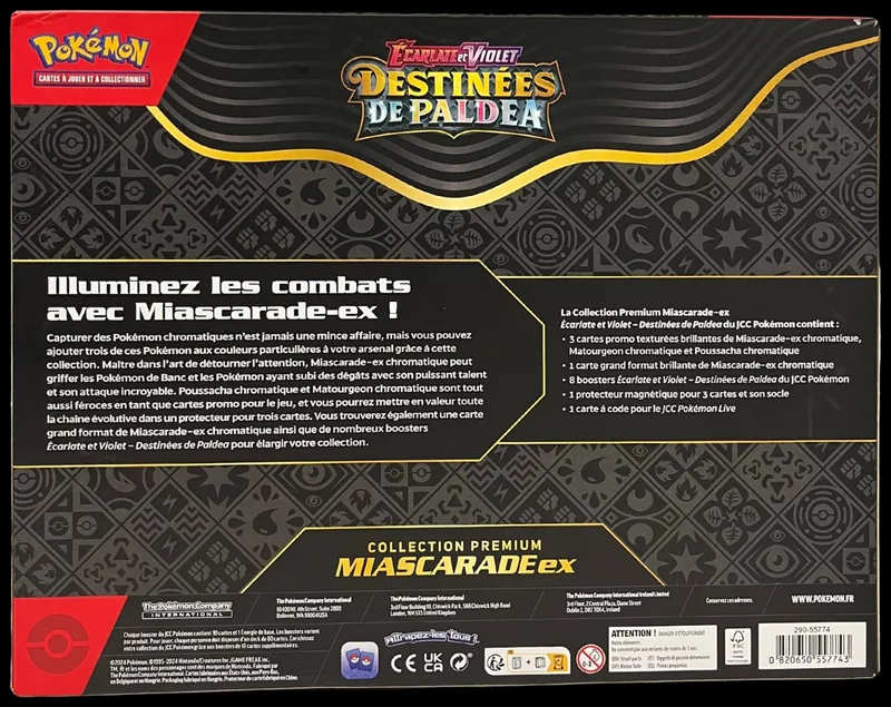 Coffret EV4.5 Destinées de Paldea Miascarade Ex