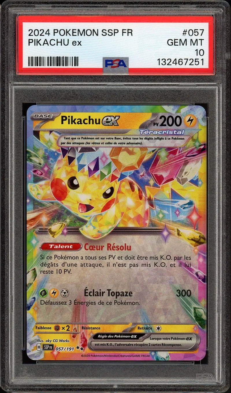 PSA 10 Pikachu Ex