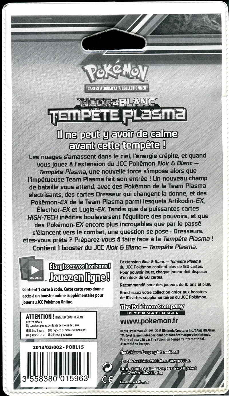 Booster Blister N&B Tempête Plasma