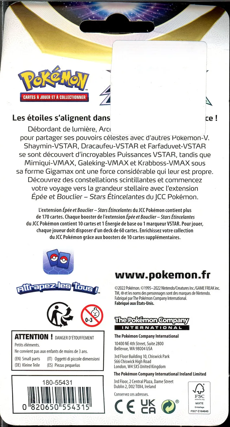 Booster Blister EB9 Stars Etincelantes