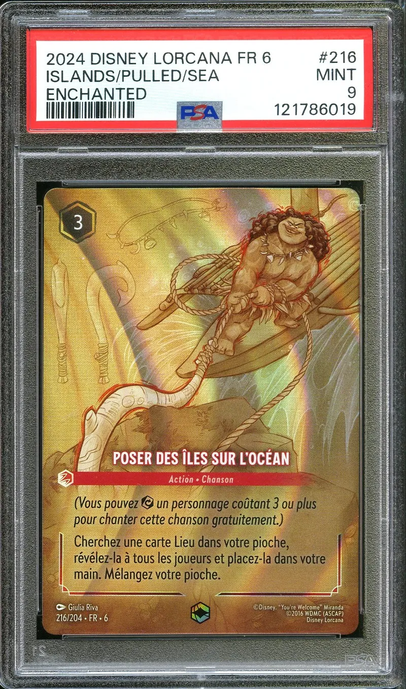 PSA 9 Poser des Îles sur l'Océan