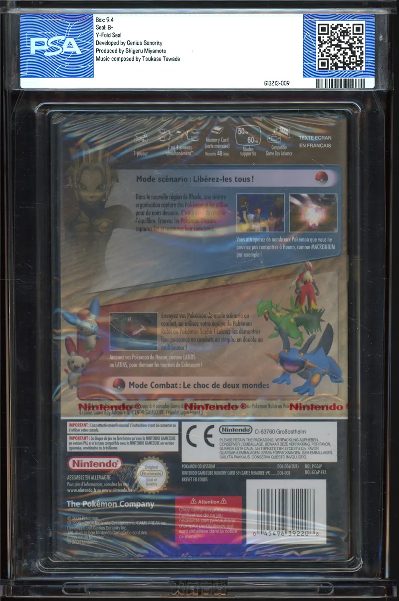 PSA 9.4 Pokémon Colosseum