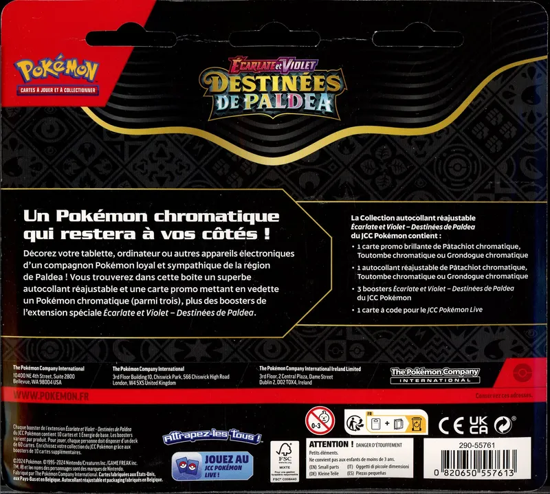 Tripack EV4.5 Destinées de Paldea