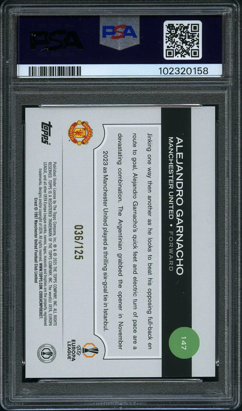 PSA 10 Alejandro Garnacho