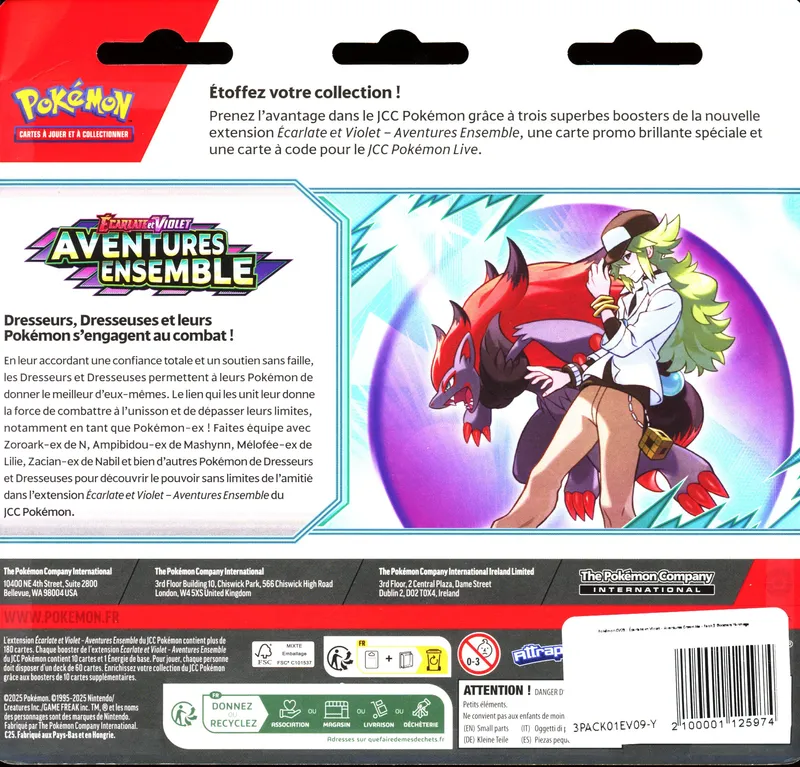 Tripack EV9 Aventures Ensemble