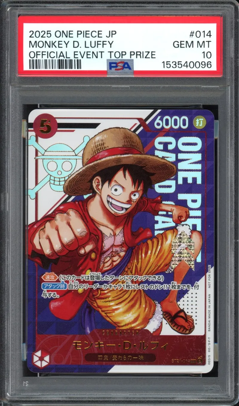 PSA 10 Monkey D. Luffy
