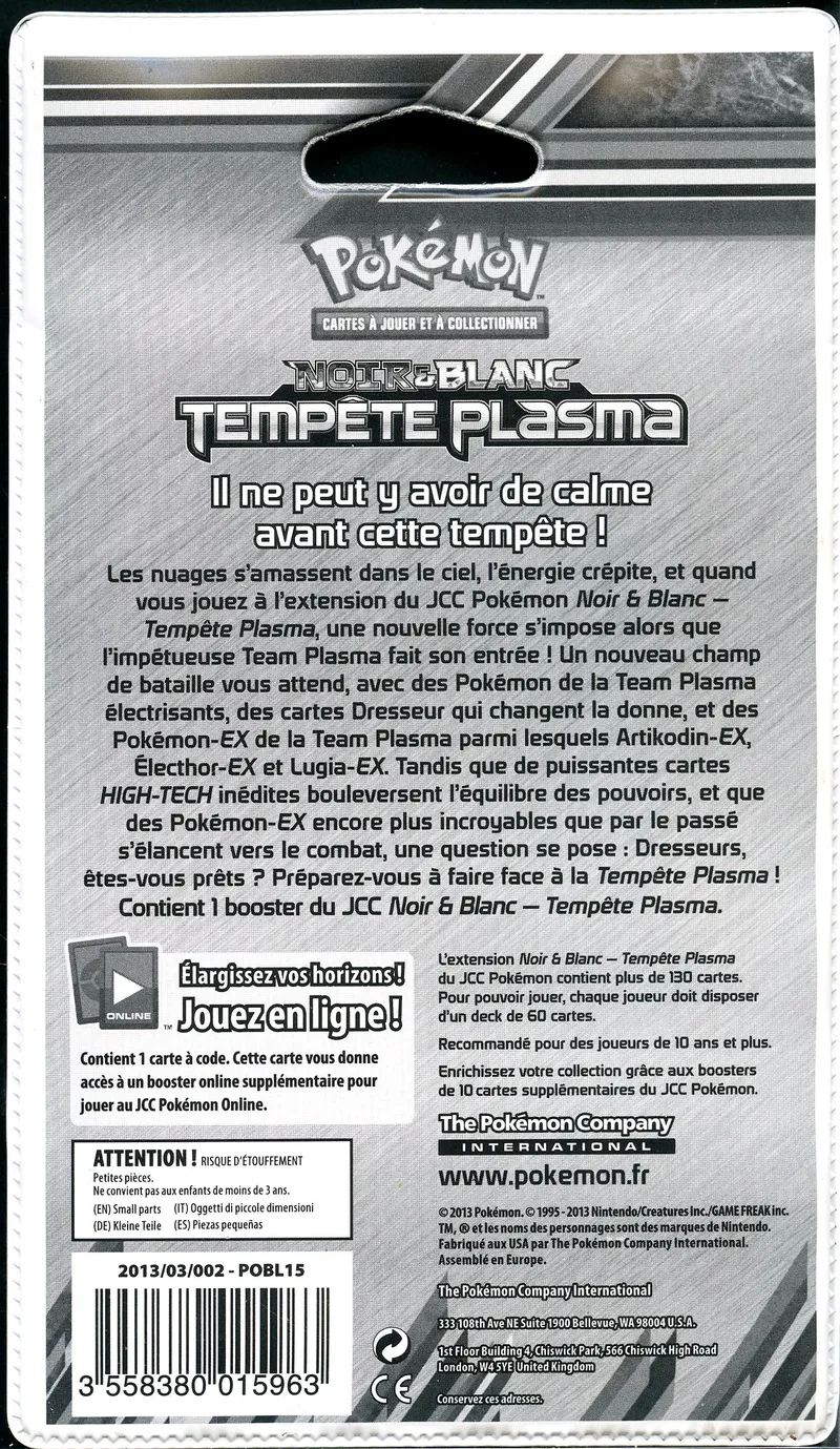 Booster Noir & Blanc Tempête Plasma