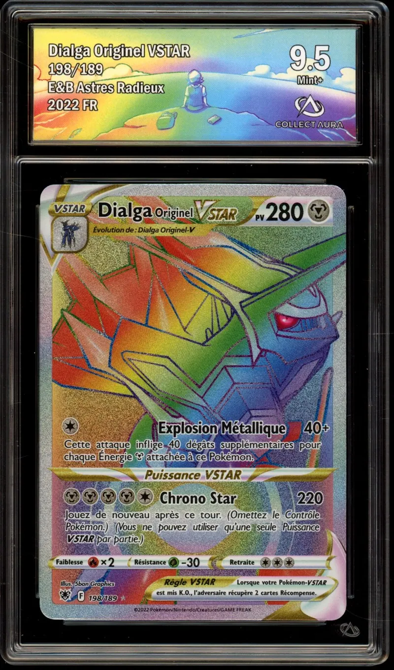 CA 9.5 Dialga Forme Originelle VStar Rainbow
