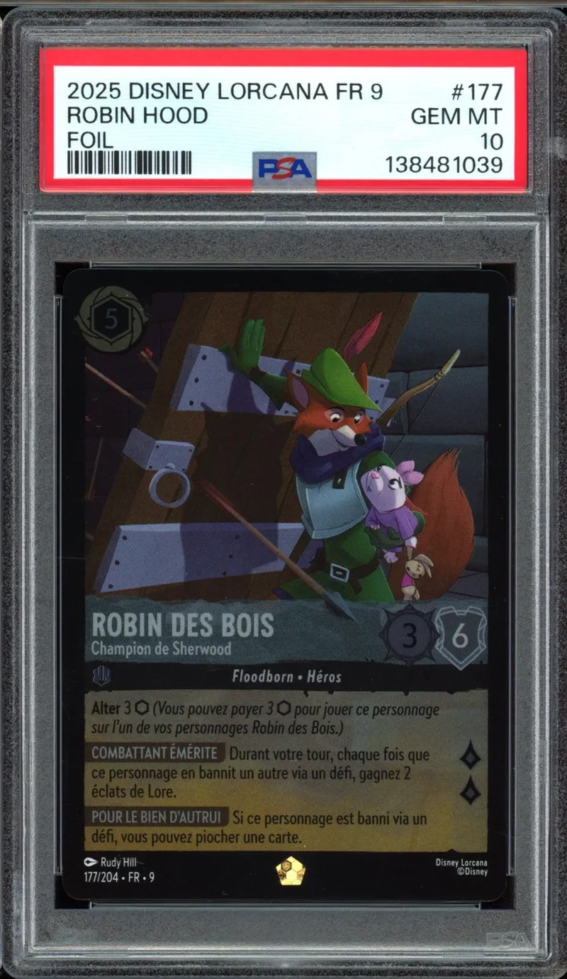 PSA 10 Robin des Bois