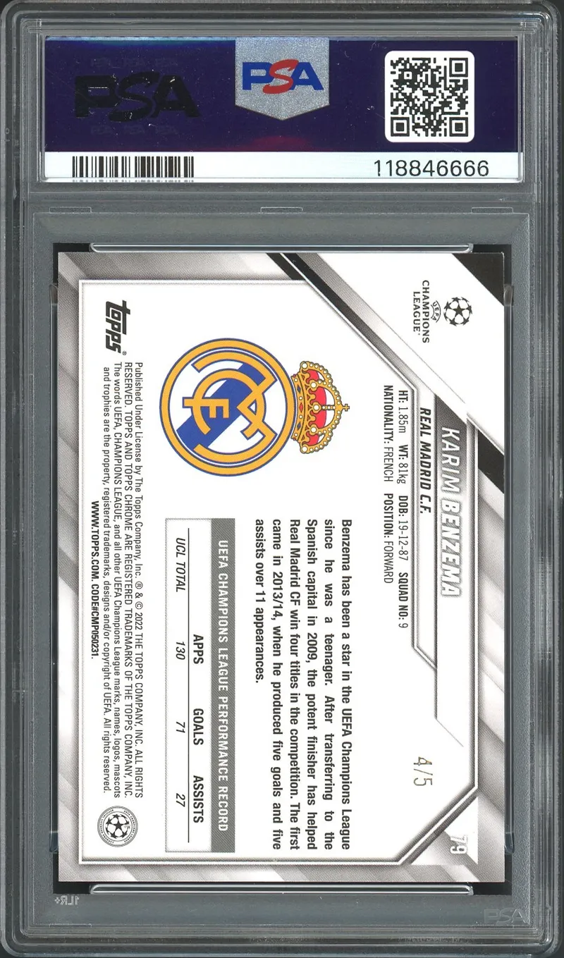 PSA 10 Karim Benzema