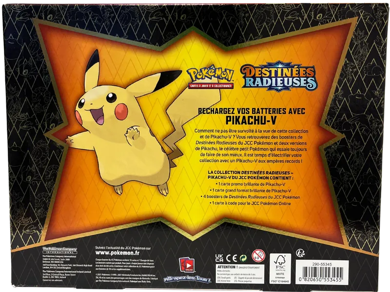 Coffret EB4.5 Destinées Radieuses Pikachu V