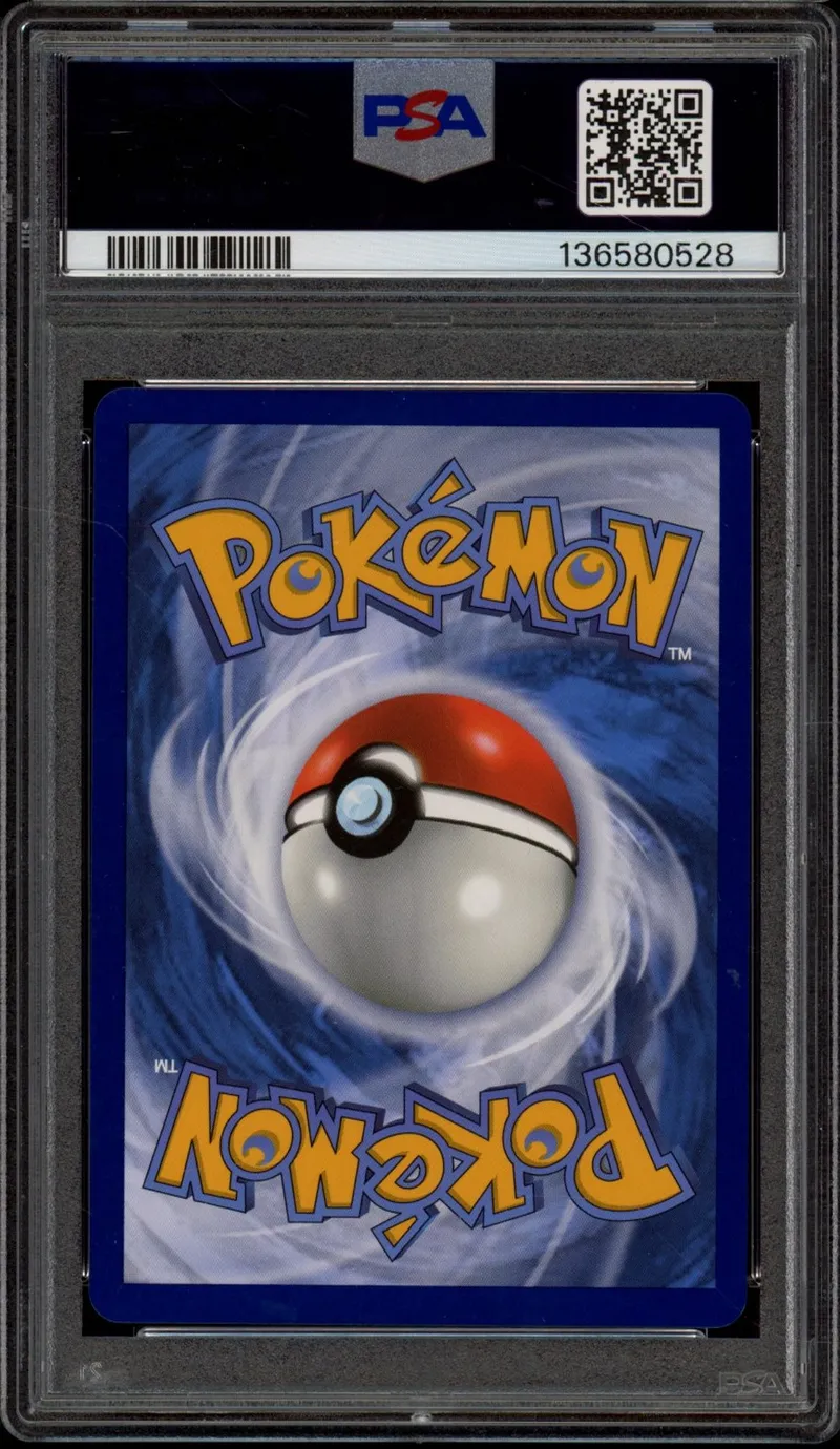 PSA 9 Mimiqui de la Team Rocket Holo Prerelease Staff