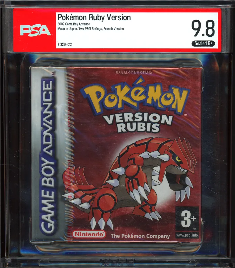 PSA 9.8 Pokémon Version Rubis
