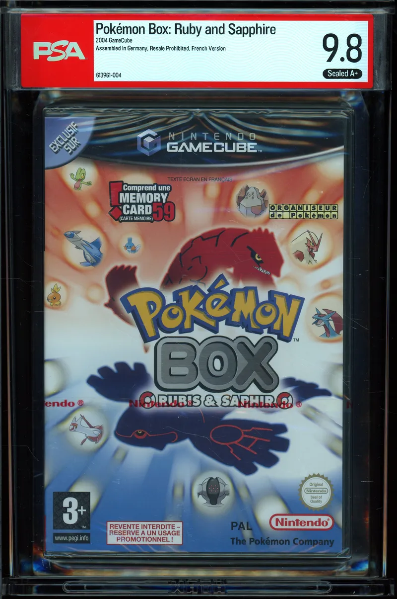 PSA 9.8 Pokemon Box: Rubis & Saphir