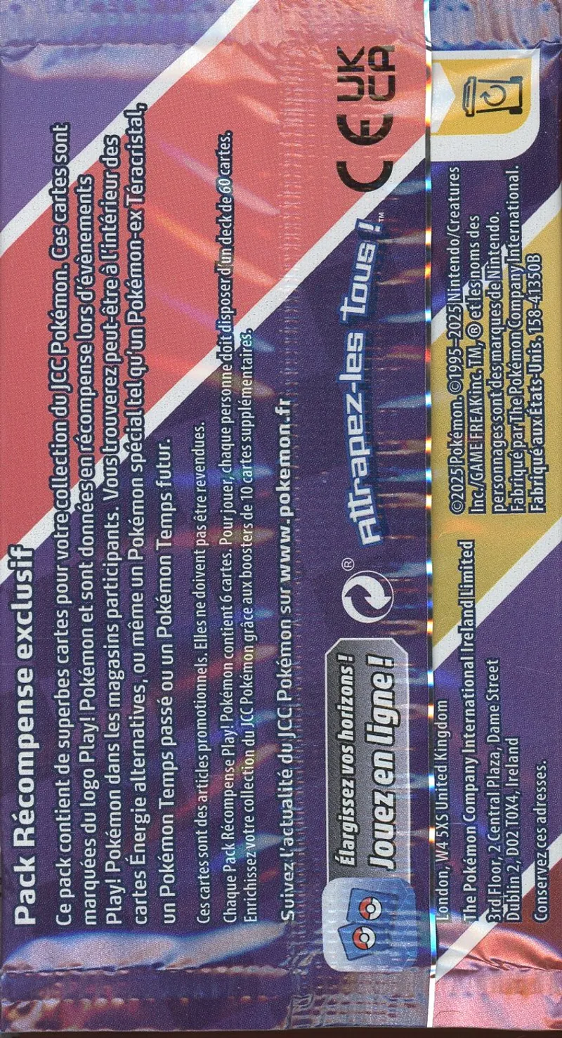 Booster Play! Pokémon Pack Récompense 6ème Série