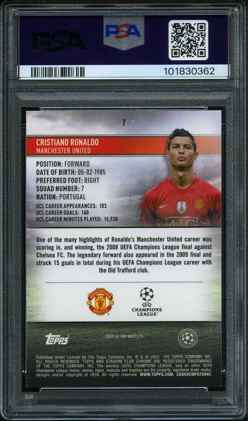 PSA 9 Cristiano Ronaldo