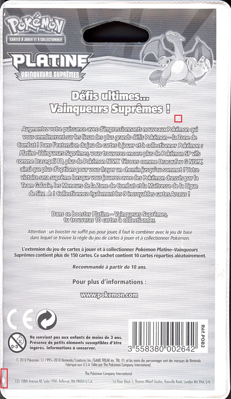 Booster Platine Vainqueurs Suprêmes