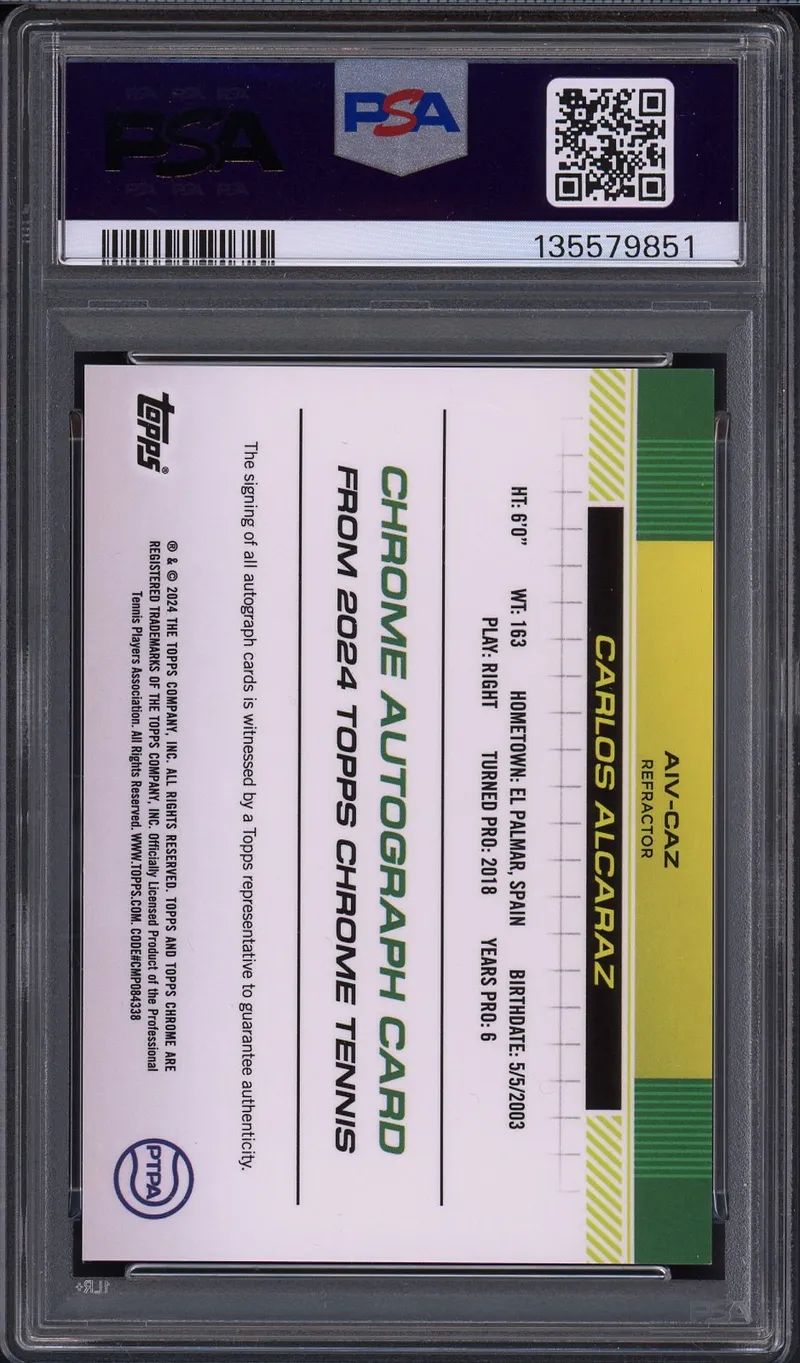 PSA 9 Carlos Alcaraz