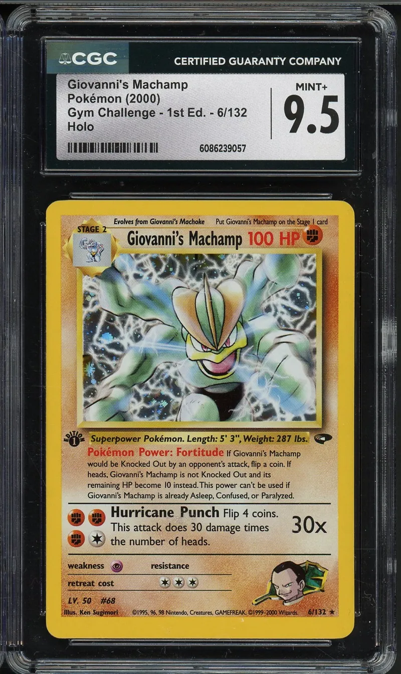 CGC 9.5 Giovanni's Machamp Holo