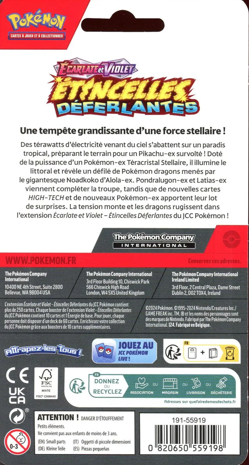 Booster Blister EV8 Etincelles Déferlantes