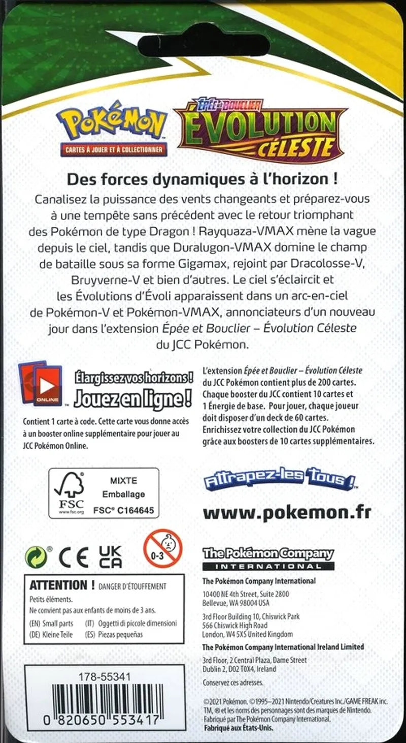 Booster Blister EB7 Evolution Céleste