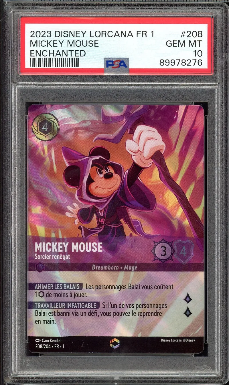 PSA 10 Mickey Mouse Enchantée