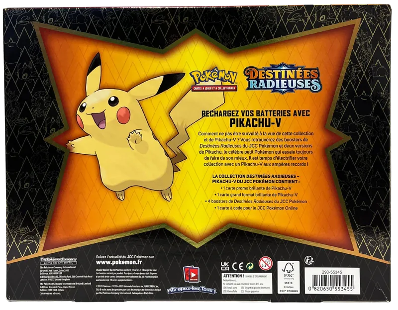 Coffret EB4.5 Destinées Radieuses Pikachu V