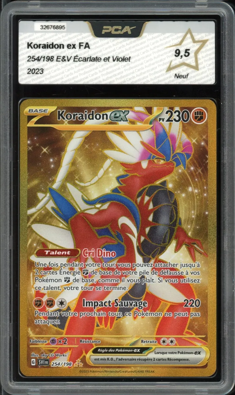 PCA 9.5 Koraidon Ex Gold