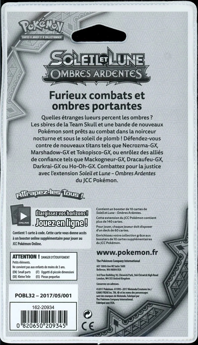 Booster Blister SL3 Ombres Ardentes