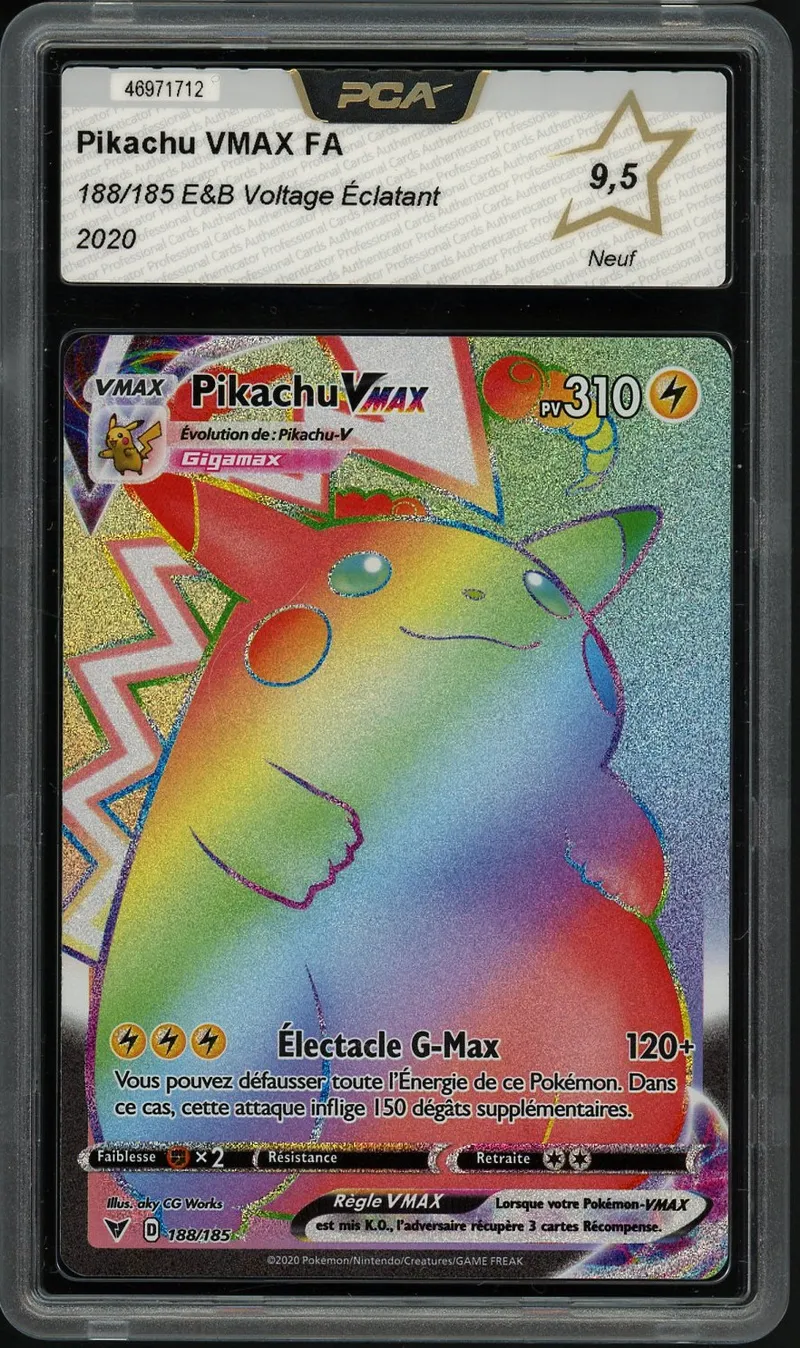 PCA 9.5 Pikachu VMax Rainbow
