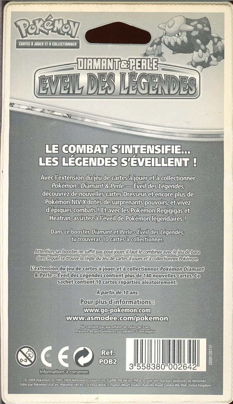 Booster Blister Diamant & Perle Eveil des Légendes