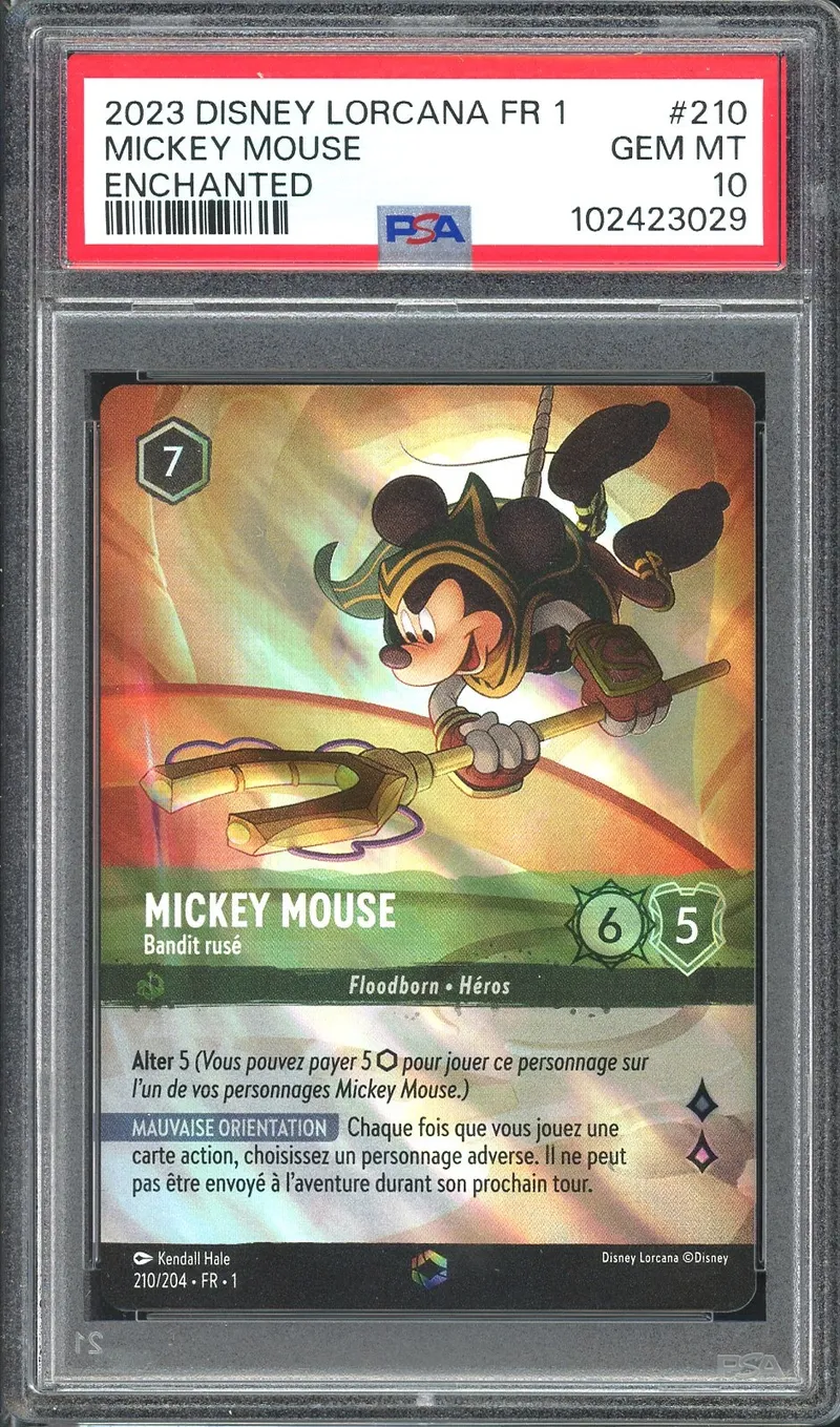 PSA 10 Mickey Mouse Enchantée