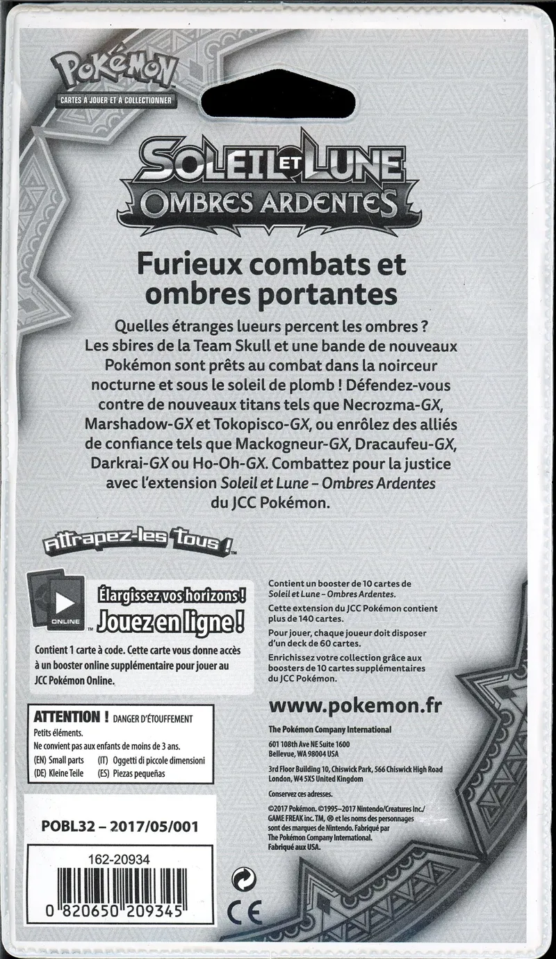 Booster Blister SL3 Ombres Ardentes