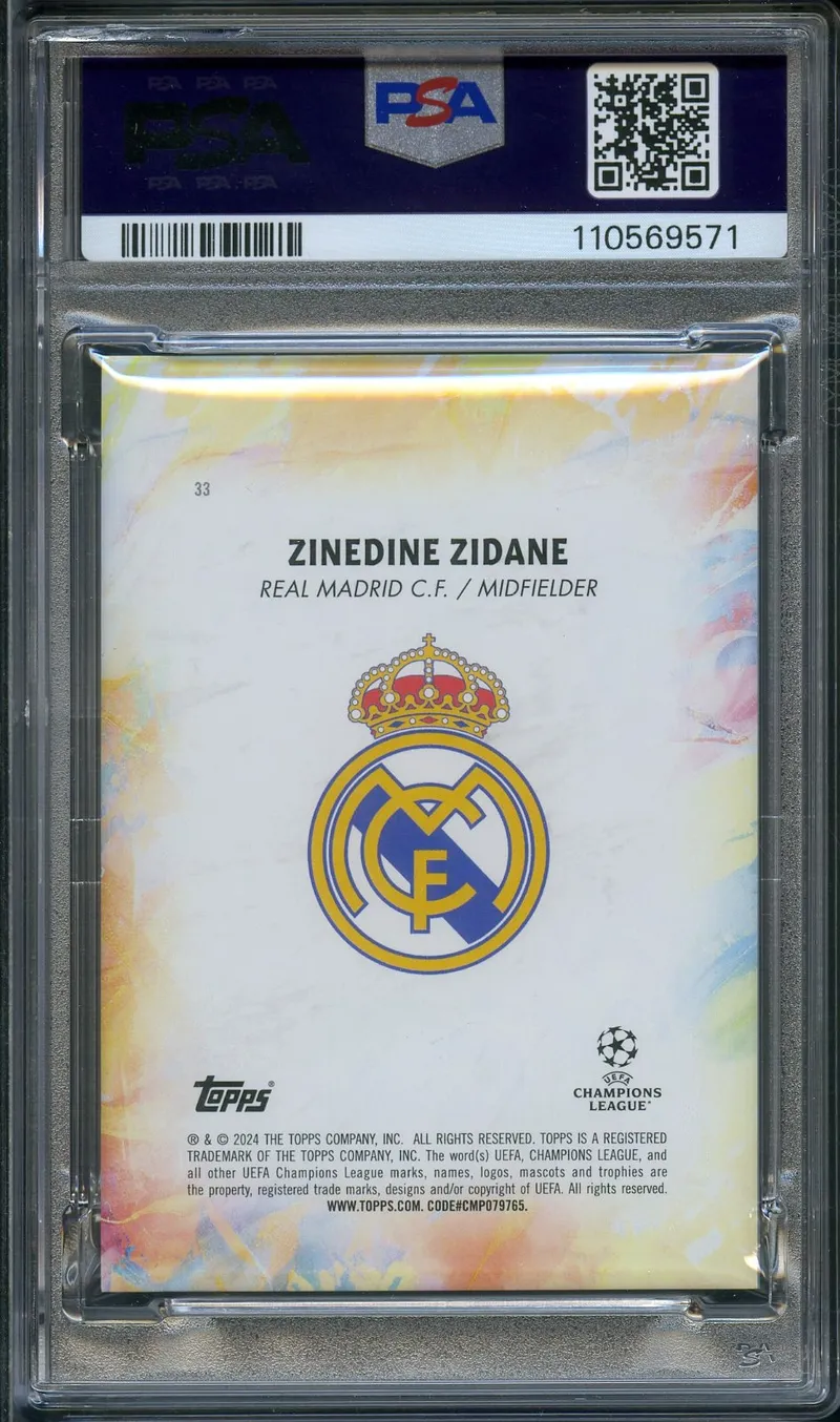 PSA 8 Zinedine Zidane