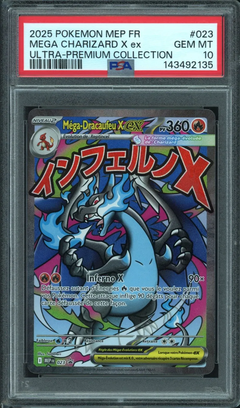 PSA 10 Méga Dracaufeu X Ex