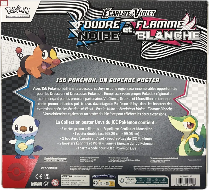Coffret Collection Poster EV10.5 Foudre Noire et Flamme Blanche