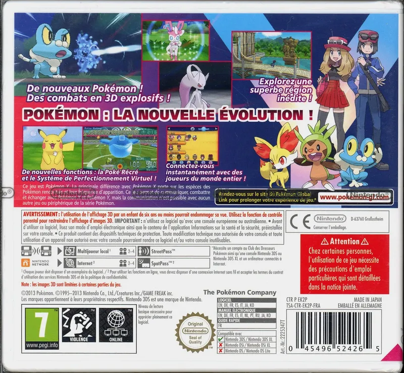 Jeu Nintendo 3DS Pokémon Y