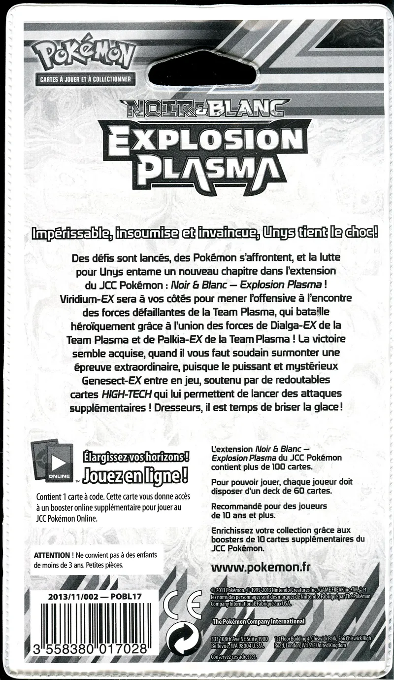 Booster Blister Noir & Blanc Explosion Plasma