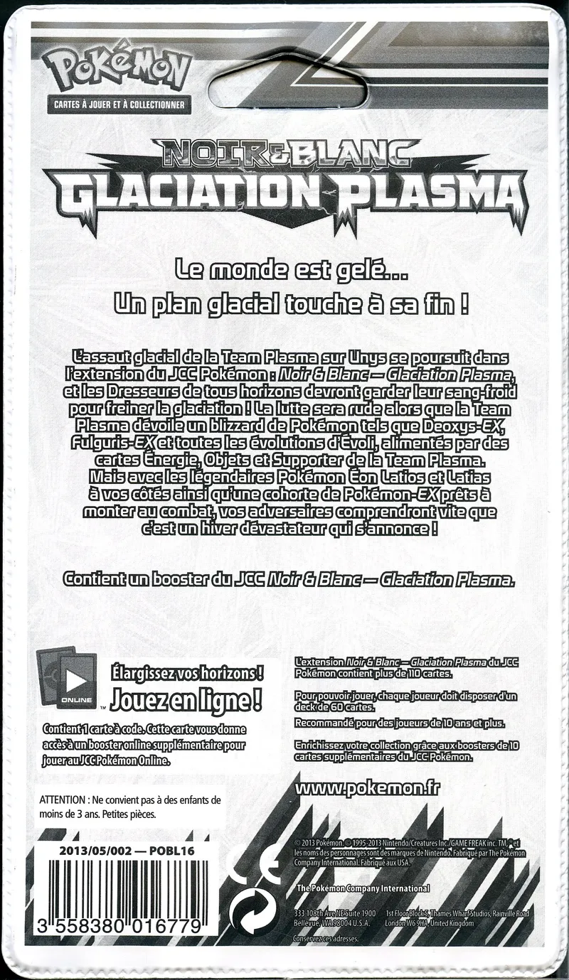 Booster Blister Noir & Blanc Glaciation Plasma