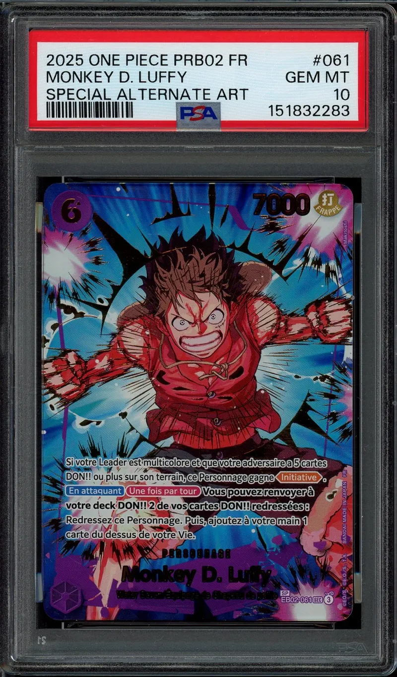PSA 10 Monkey D. Luffy